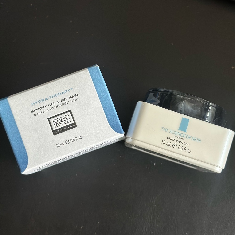 2/$30 - NEW Erno Laszlo Blue and White Memory Gel Sleep Mask
